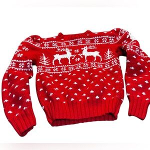Polo by Ralph Lauren Red and White Sweater